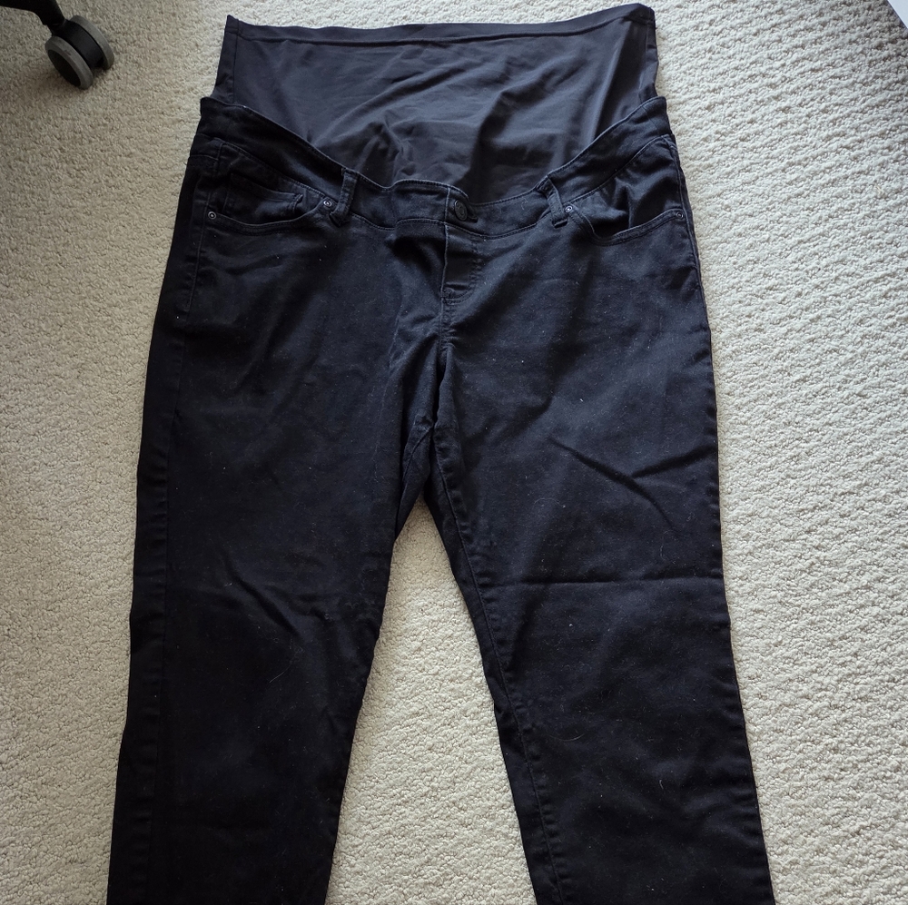 Women's Black Maternity Jeans Thyme Rw & Co